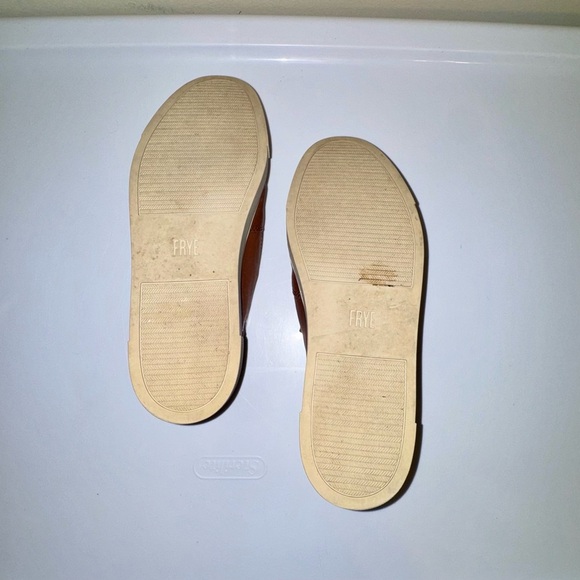 Frye Gemma Tan Leather Slip On Sneakers - Picture 9 of 9